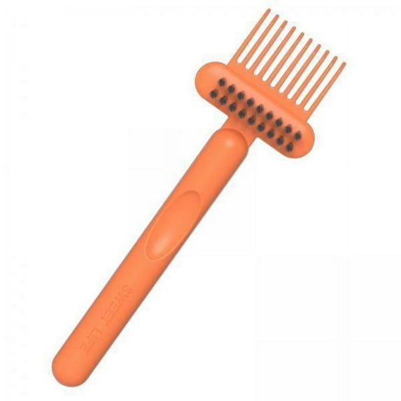 FITYLE 2xHairbrush Cleaner Rake Tool for Home Removing Hair Dust Comb Orange , orange, 3 Pcs