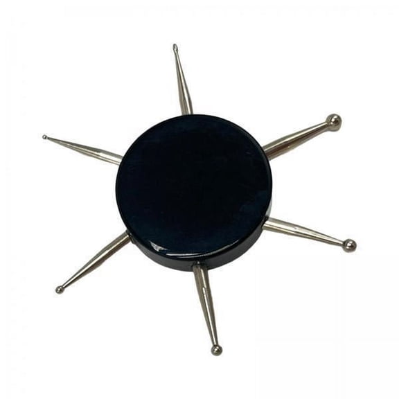 FITYLE 2xMultipurpose Nail Dotting Tool Drawing Nail Pens Painting Embossing Rhinestone Picker 6 Heads , Black, 2 Pcs