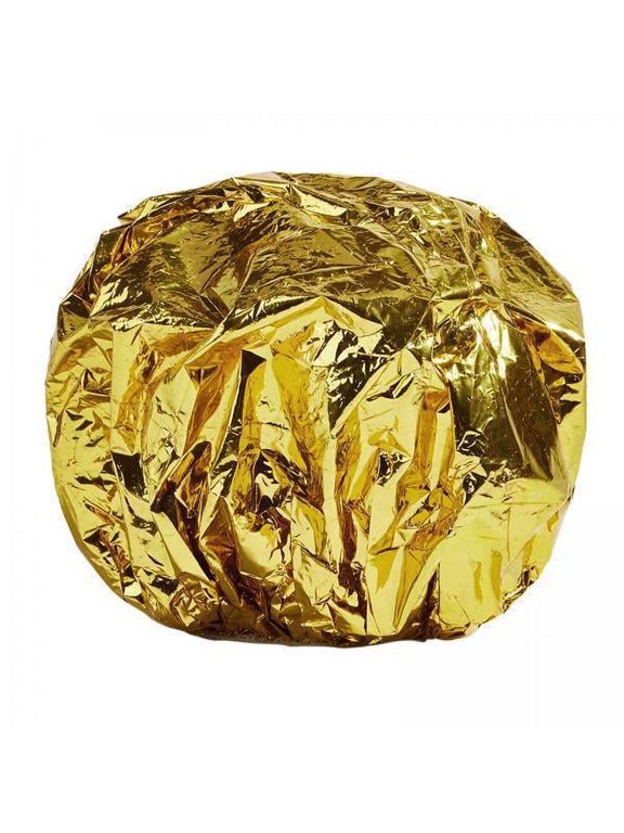FITYLE 2xShower Cap Heat Insulation Hat, Tin Foil Cover for Home And Salon Hair Dyeing , Aureate, 2 Pcs
