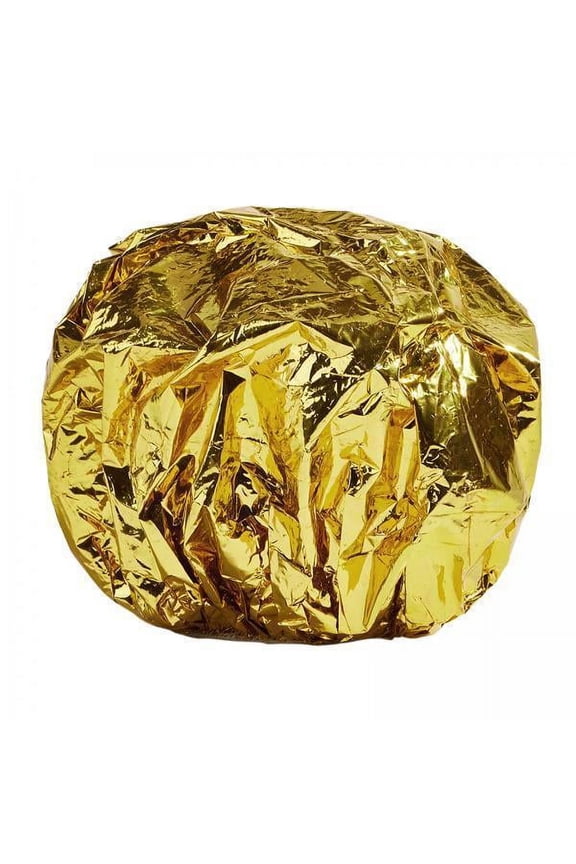 FITYLE 2xShower Cap Heat Insulation Hat, Tin Foil Cover for Home And Salon Hair Dyeing , Aureate, 2 Pcs