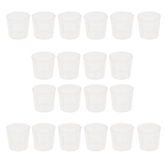 FITYLE 4x20pcs 20ml Mini Lab Cylinder Measuring Cup with Scale for Reptile