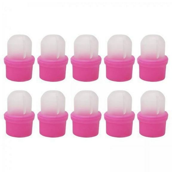 FITYLE 6x10x Nail Art Polish Remover Clips Soak Off Caps Cleaner