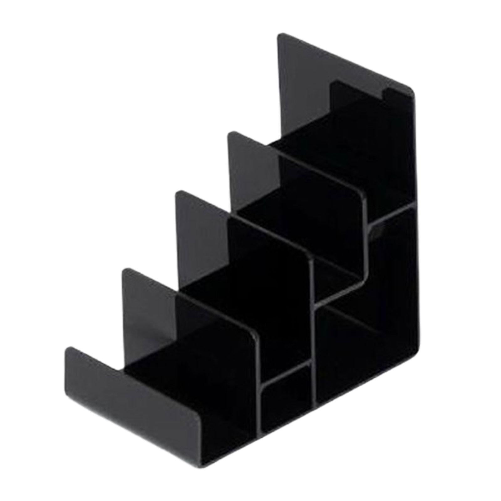 Desktop Display Risers FITYLE Acrylic Display Riser Desktop Display Stand Organizer Black ...
