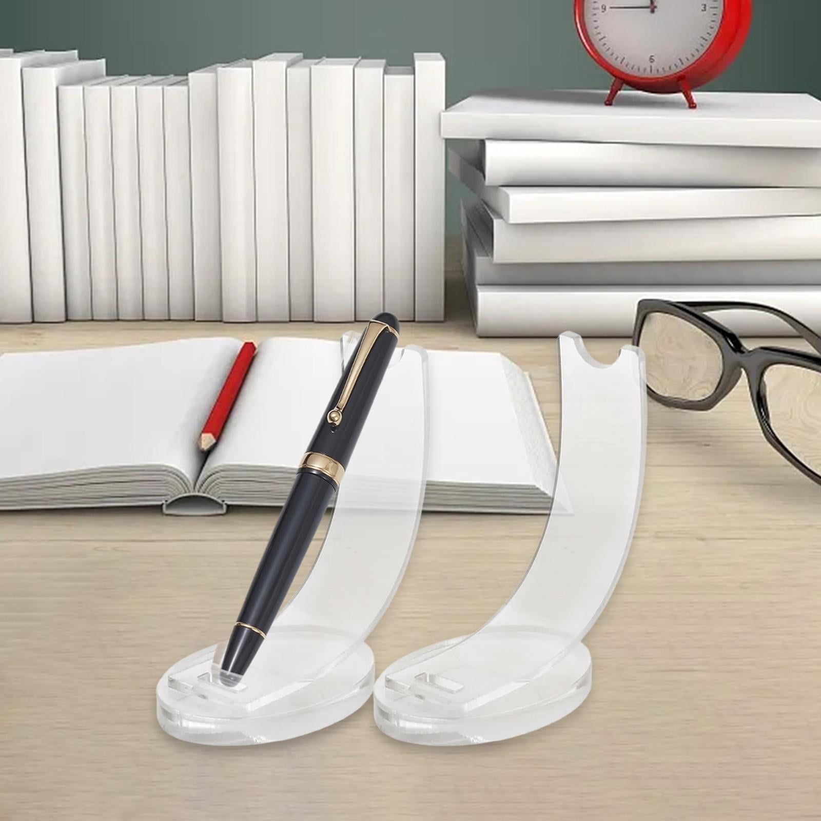 FITYLE Acrylic Pen Display Stand Pen Holder for Desk Stable Practical ...