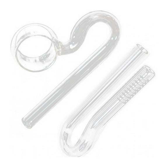 FITYLE Aquarium Glass Lily Pipe Inflow/outflow Easy to Clean Glass Lily Pipe Inflow 17mm