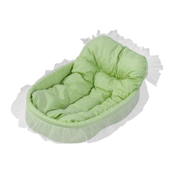 FITYLE Bed Dog Bed Couch Warm Washable Soft Lovely Lace Cat Sofa Pet Bed for Cats or Small Dogs Puppy and Kitten Indoor Green