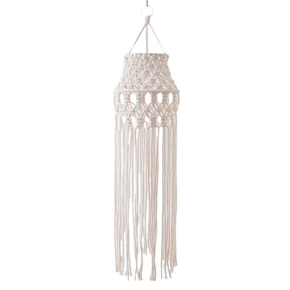 FITYLE Bohemian Lamps Shade Boho Hanging Lamp Shade Wedding Decor Macrame Lampshade Boho Hanging Pendant Light Cover for Living Room