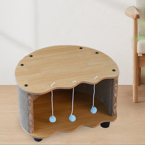 FITYLE Cardboard Cat House Prevents Furniture Damage Home Decor Cat s brown