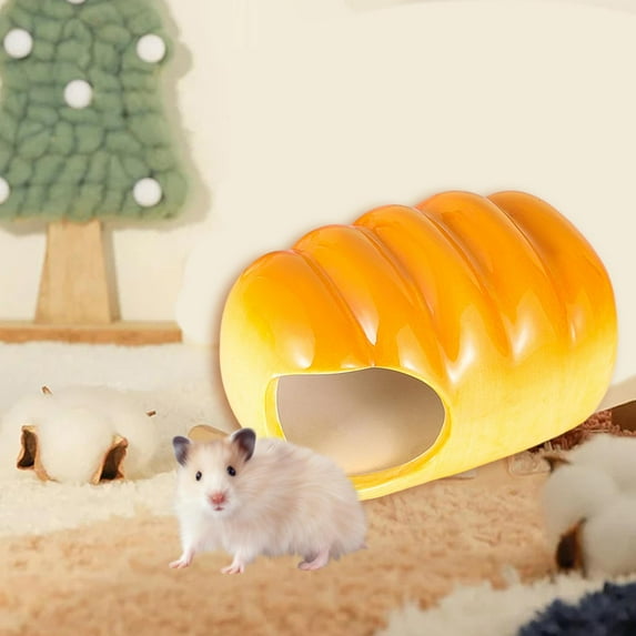 FITYLE Ceramic Hamster Cage Chinchilla Nest Hamster Cage Accessories Summer Hamster House Hideout Hideout Nest for Small Pet Hamster Lieba