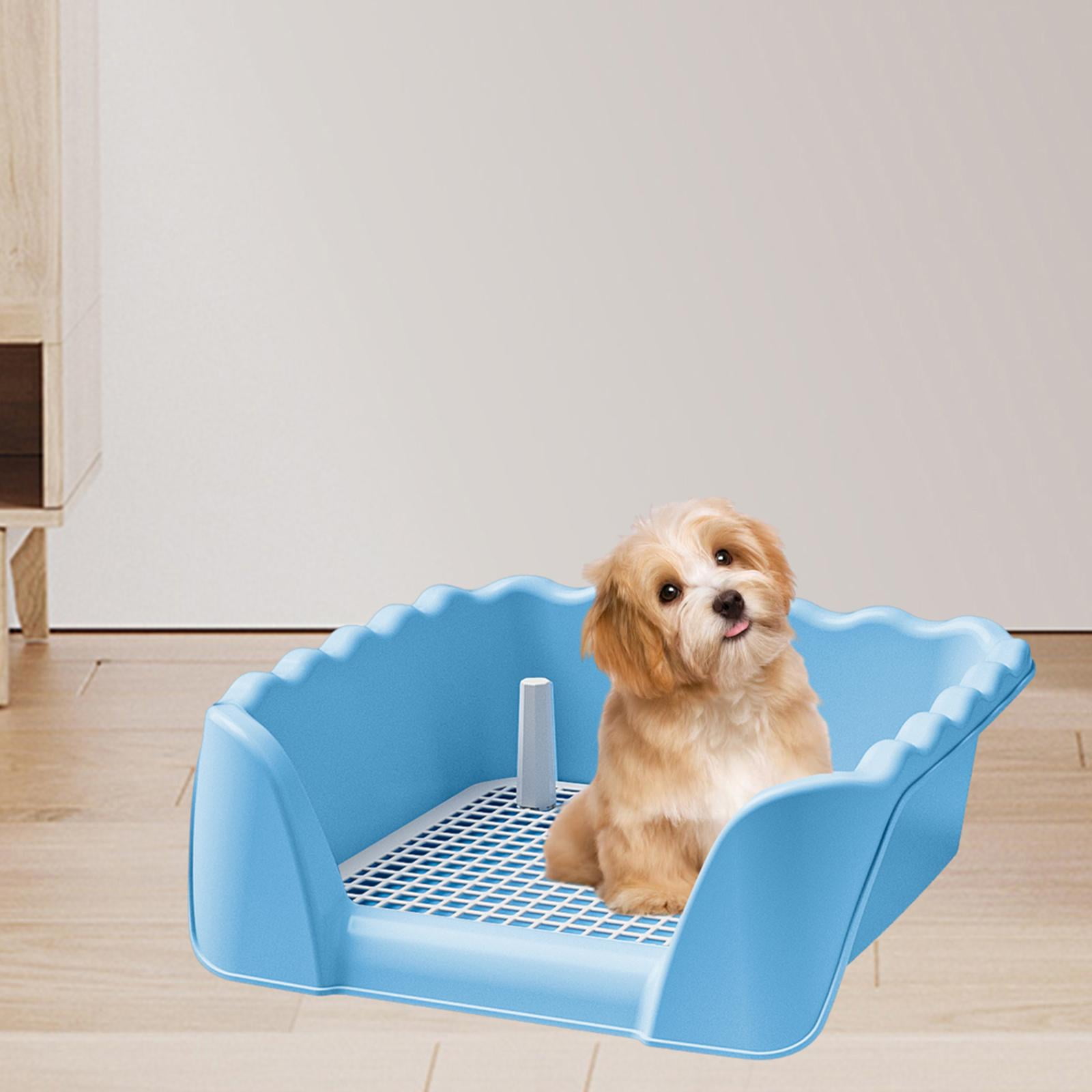 FITYLE Dog Toilet Training Potty Tray Anti Splashing Pet Litter Pan ...