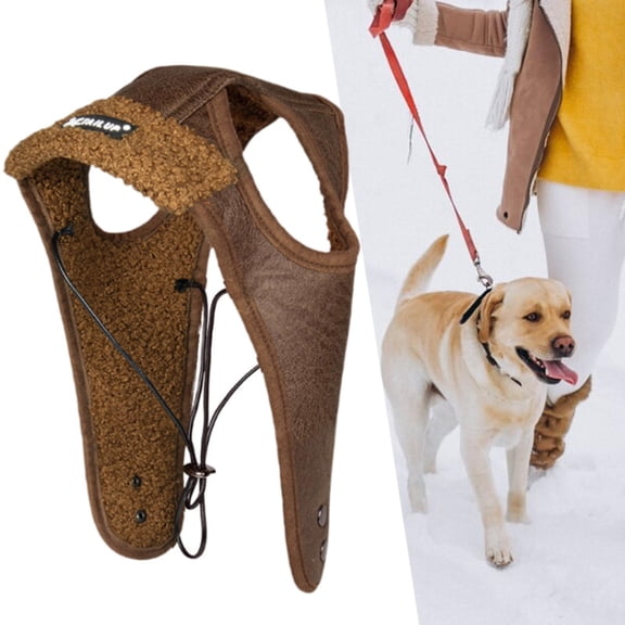 FITYLE Dog Winter Hat for Cold Weather Creative Headwear Windproof Pet Cosplay Costume with Ear Flaps for Animal Cat Coffee S