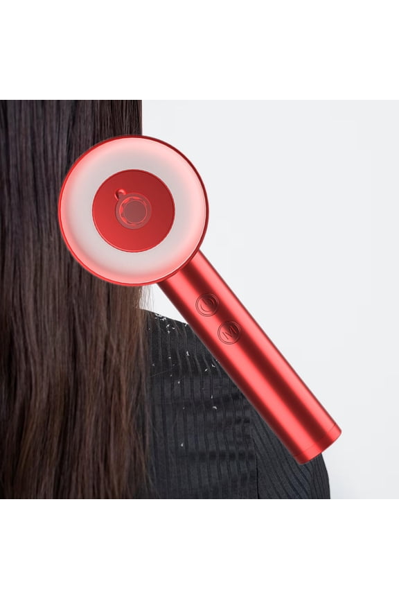 FITYLE Electric Scalp Massage Comb Cordless Electric Massager for Head Muscle Relax Red