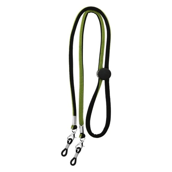 FITYLE Eyeglass Chains Lanyard Glasses Strap Durable Anti Lost Portable Glasses Holder Chains Neck Lanyard Cord Adult Kids Men Woman green and black