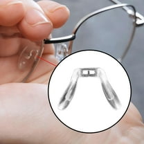 FITYLE Eyeglass Saddle Bridge Silicone Saddle Nosepad Nose Support Anti Slip Nose Pad Silicone U Shape Saddle for Sunglasses Glasses Large