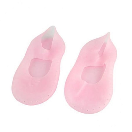 FITYLE Gel Socks for The Care And Protection of Dry Heels - Advanced for The Feet , Pink, 2 Pcs