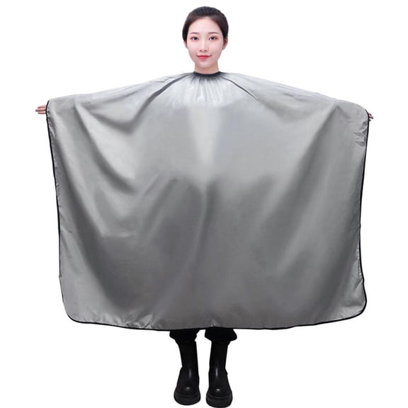 FITYLE Hair Cutting Apron Haircut Apron Practical Breathable Comfortable Professional Barber Cape for Household Barbers Hair Cutting Grey