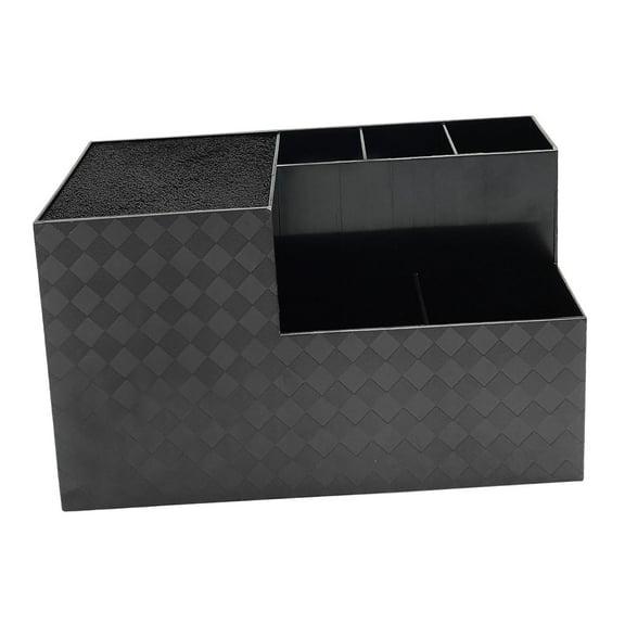 FITYLE Hairdressing Holder s Holder Hairdressing Tool Storage Box Brush Combs Shear Holder Hair Stylist Organizer for Bathroom black