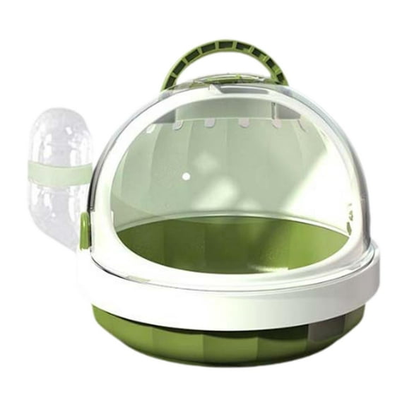 FITYLE Hamster Carrier Cage with Water Bottle Habitat Hamster Travel Carrier Pet Outgoing Cage for Chinchilla Hedgehog Dwarf Hamster green