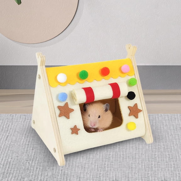 FITYLE Hamster Tent Guinea Pig Tunnel Activity Platform Washable Small Animal Nest Animal Nest for Rat Guinea Pig Ferrets Chinchilla