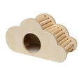 thumbnail image 1 of FITYLE Hamster Wood House Hideout Cage Accessories Small Animals DIY Cage Habitat Decoration Gerbils Dwarf Hamsters Toys Running Toy Shaped, 1 of 10