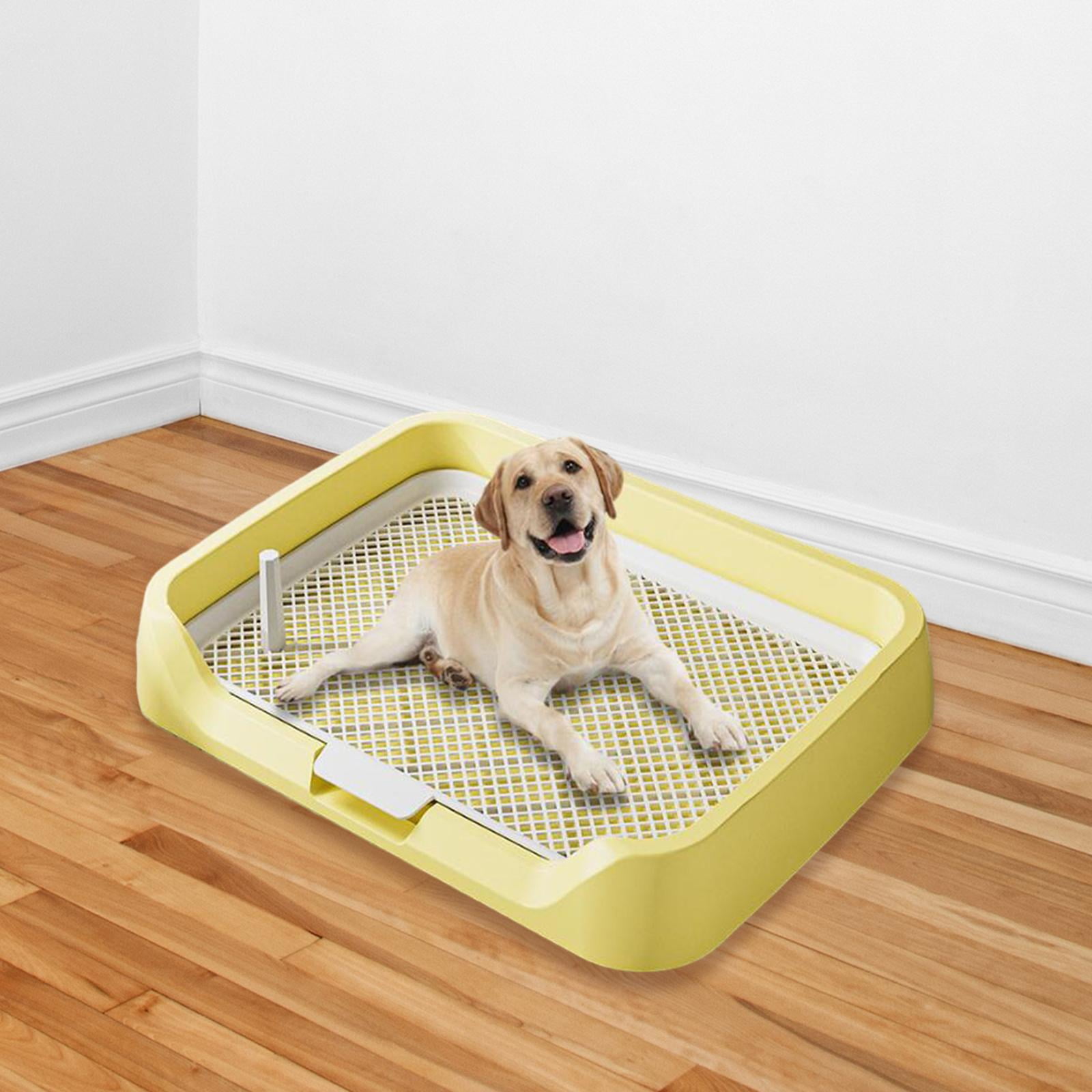 FITYLE Indoor Dog Potty Tray Mesh Training Toilet Potty Tray Reusable Puppy Pee Pad Holder for ...