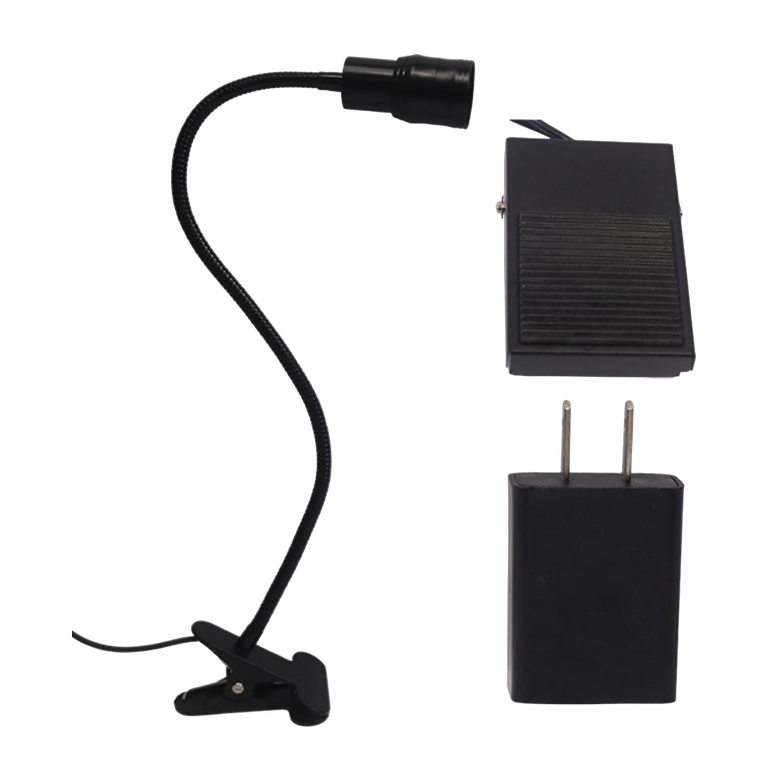 FITYLE Lash Light for Eyelash with Clip 5W Flexible Gooseneck,Portable with Foot Pedal for Beauty, Studio, Lash Technicians Home