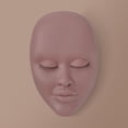 thumbnail image 1 of FITYLE Lash Mannequin Head Makeup Practice Face Model Soft Removable Eyelids Silicone for Beginners Makeup Home Use Massage Practice skin color, 1 of 10