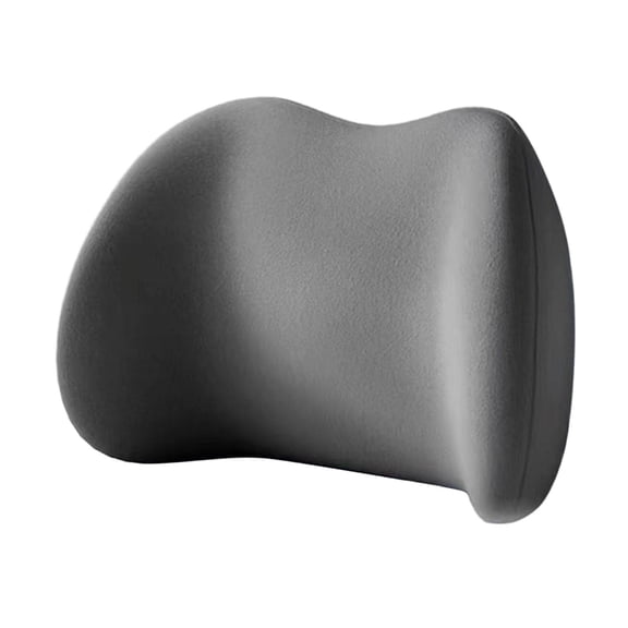FITYLE Lumbar Support Pillow Lower Back Cushion Breathable Soft Practical Comfortable Office Chair Car Seat for Car Driver, Travel Gray