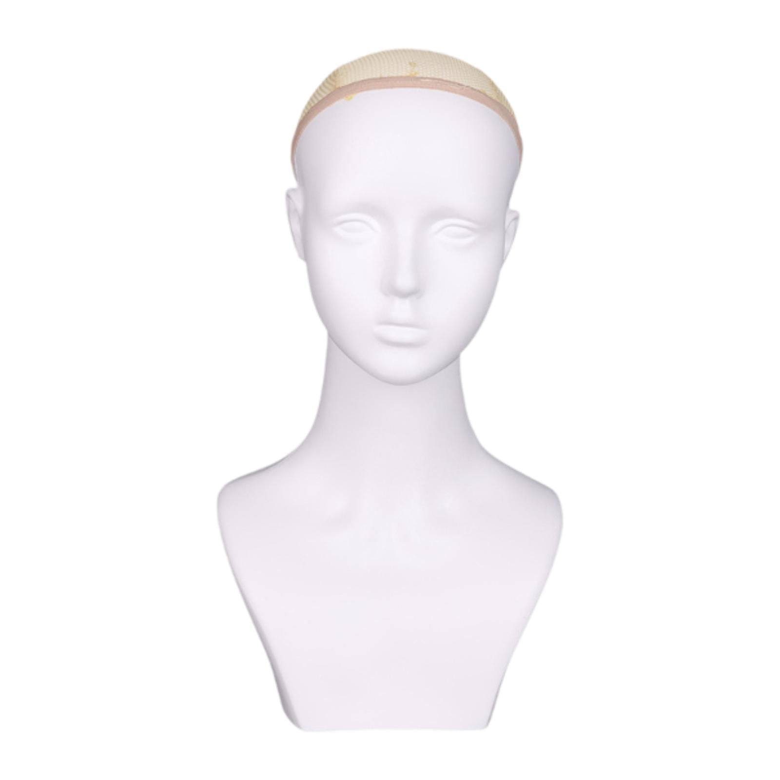 FITYLE Mannequin Head Manikin Display Stand Beauty Accessories Props Size for Barber Shop Display s Hats Hair Hat