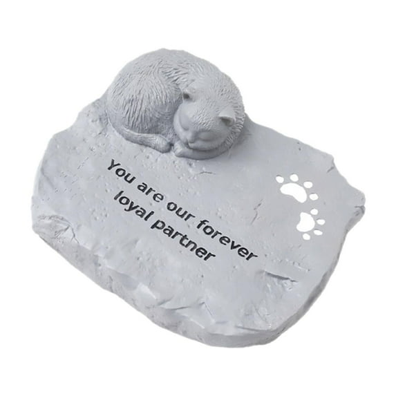 FITYLE Memorial Stones for Pet Gravestone Waterproof Weather Resistant Garden Headstone Garden Stones for Lawn Yard Outdoor Ornament