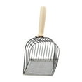 thumbnail image 1 of FITYLE Metal Litter Scooper, Nonstick Pet Litter Scoops with Wood Handle, Substrate Scoops, Cat Litter Shovels, Cat Litter Scoops Argent, 1 of 1