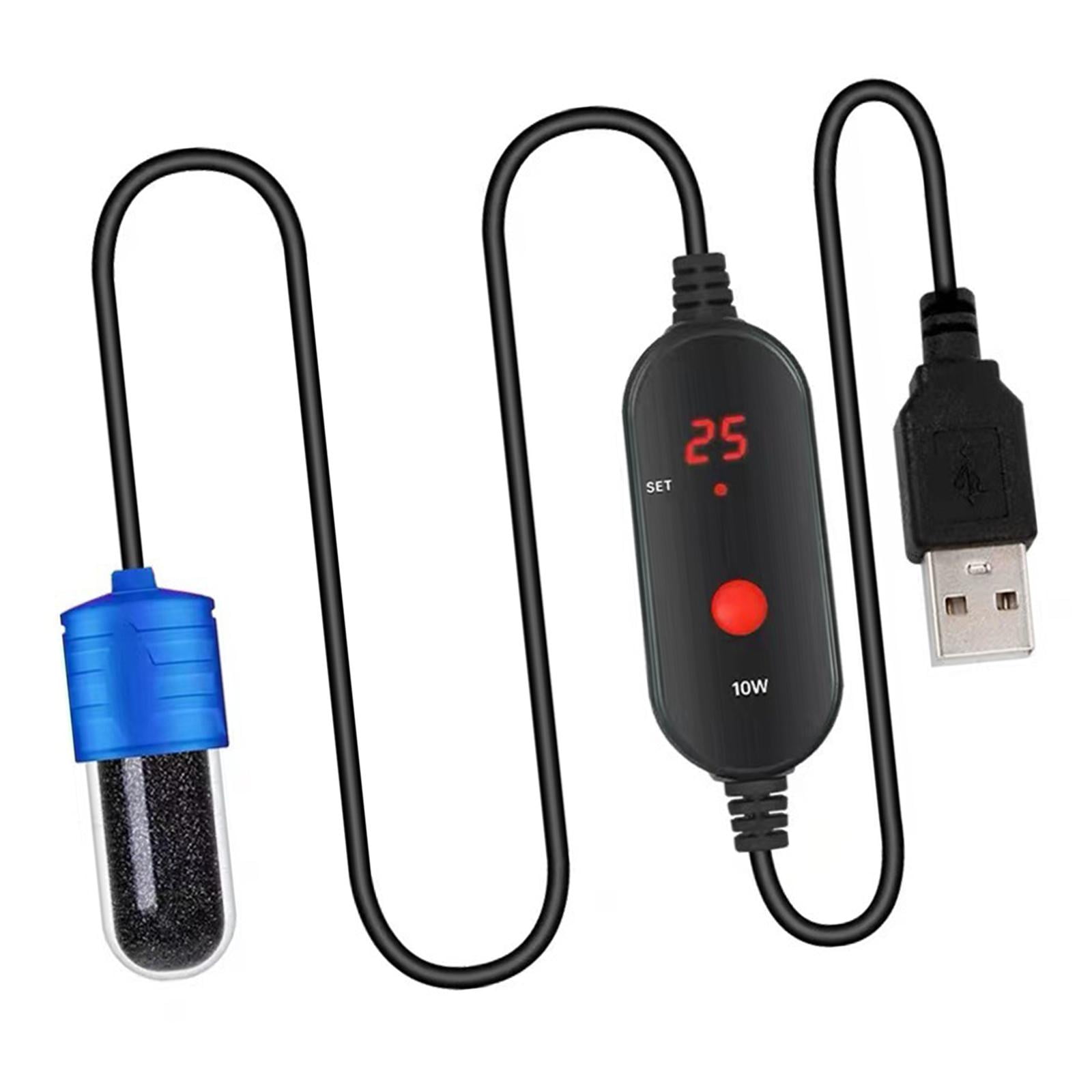 FITYLE Mini Aquarium Heater 15-34 degreeC Adjustable Winter Keep Warm ...