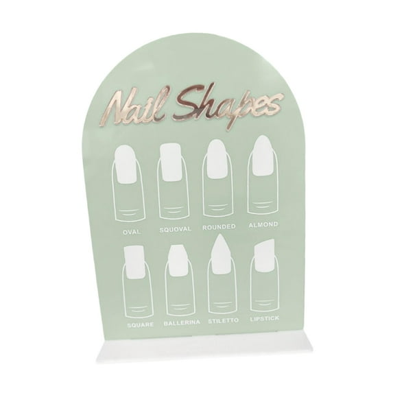 FITYLE Nail Art Display Stand,Portable Practice Board for Nail Art Design,Display Polish Board, Sample Display for Practice green