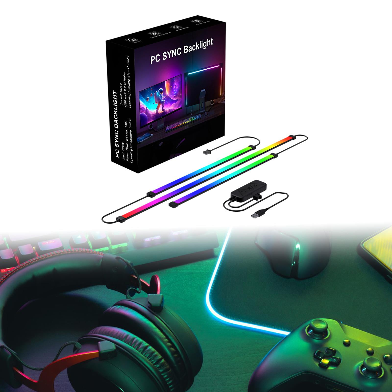 FITYLE RGB Light Bar Room Accessories Color Changing Music USB Powered ...