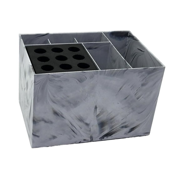 FITYLE Salon Organizer Hair Brush Holder Brush Combs Hair Cutting Tool Case Salon Shear Holder for Hotel Dorm Room Pet Shop Bathroom light marble pattern