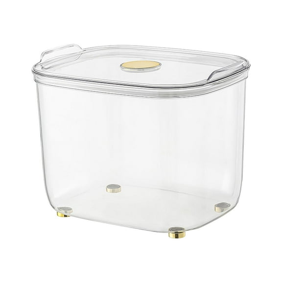 FITYLE Tank Bowl Transparent Dustproof Portable Multipurpose Aquarium with Lid for Reptile Clown Turtle Desks Desktop large