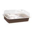 thumbnail image 1 of FITYLE Turtle Tank Reptile Habitat Multifunction Areas Bottom Drainage Tortoises Case Breeding Box Hermit Tortoise Enclosure Starter brown, 1 of 9