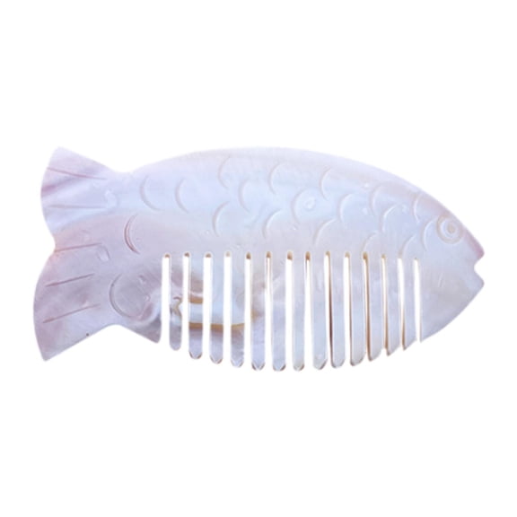 FITYLE Wide Pocket Comb, Long Hair Detangler Comb, No Handle Styling Shampoo Comb for Thick Curly Wavy Hair Men Holiday Gifts Fish