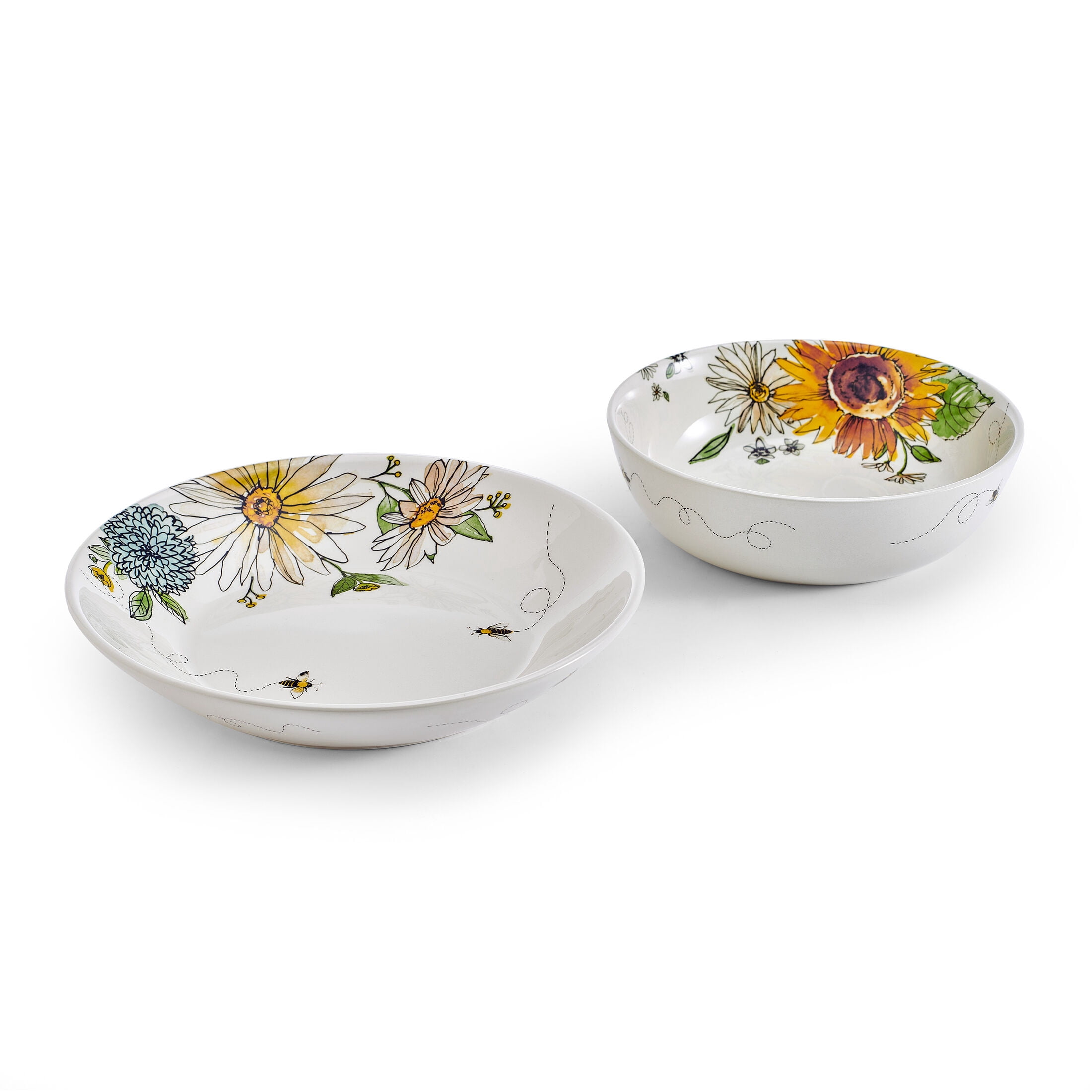 Fitz and Floyd Emis Garden Serve Bowls (Set of 2)