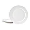 thumbnail image 1 of Fitz and Floyd Nevaeh White Classic Rim 10.5" Round Bone China Dinner Plates (4 Count), 1 of 9