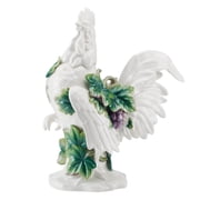 Fitz and Floyd Sicily 19 Green Rooster Earthenware Decorative Figurine