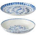 thumbnail interactive-video image 1 of Fitz and Floyd Sicily Blue Serve Bowl Platter Set, 1 of 13