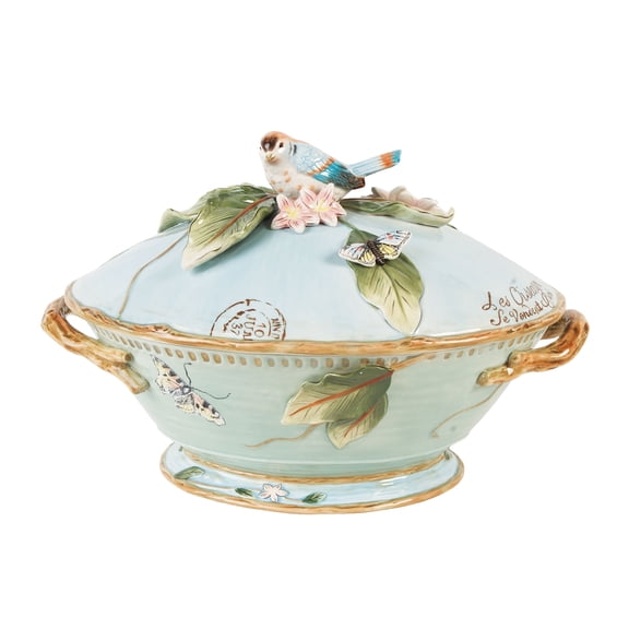 Fitz and Floyd Toulouse Soup Tureen with Ladle