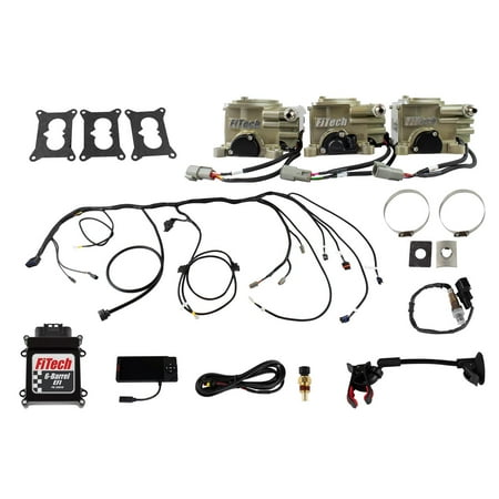 FITech Fuel Injection 39610 Go EFI 3x2 Tri-Power Throttle Body System 600 HP Ext