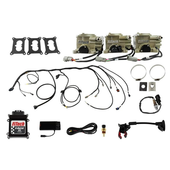 FITech Fuel Injection 39610 Go EFI 3x2 Tri-Power Throttle Body System 600 HP Ext