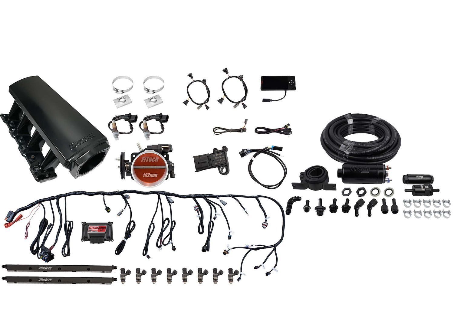FITech Fuel Injection 71008 Ultimate LS Tall EFI Induction System Master Kit LS1