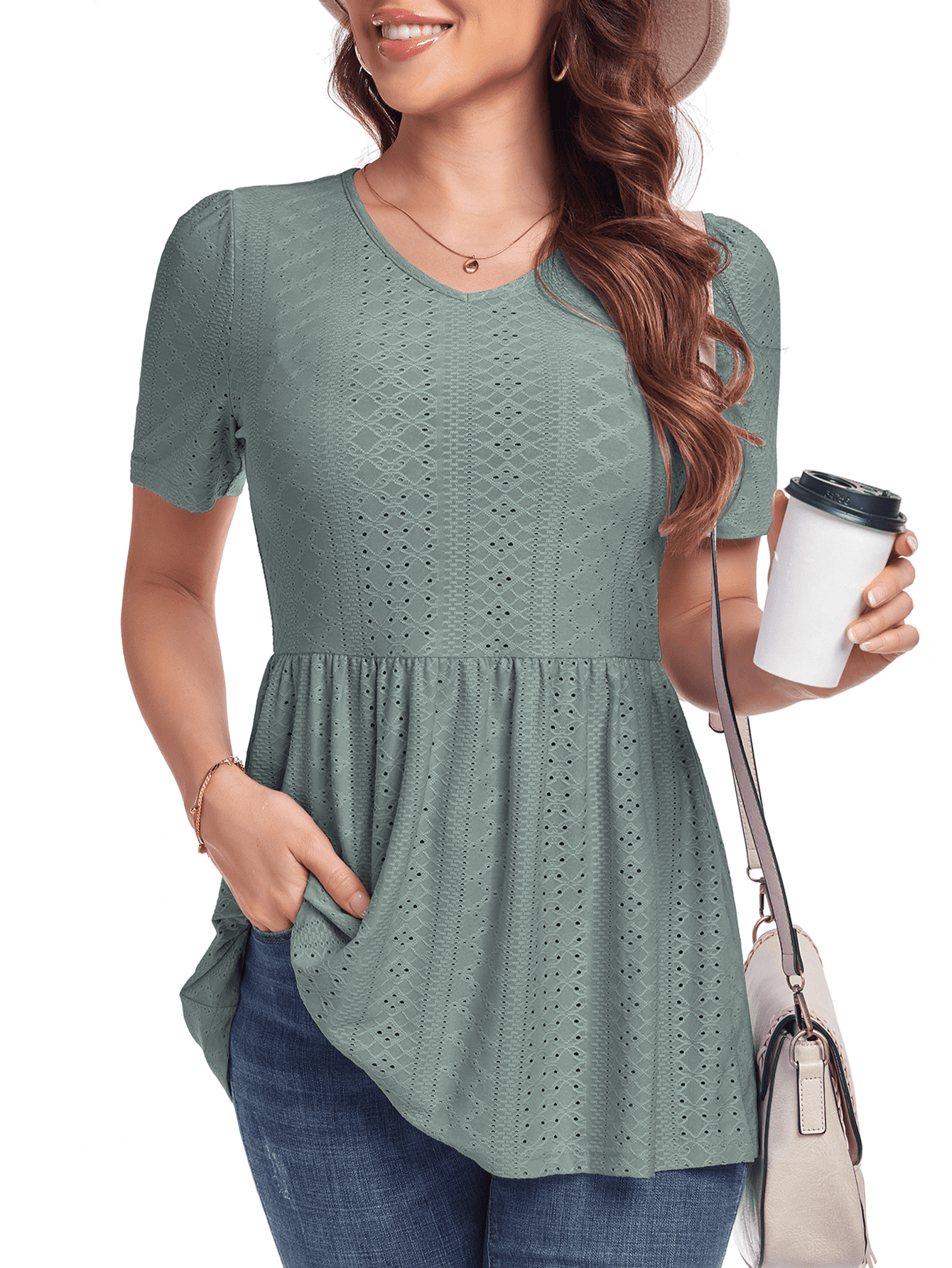 Womens Summer Short Sleeve Cute,15 Dollar Items,Womens Clearance  Tops,Womens Blouses Under 20,amazin Prime Deals,Fashion Deals, oct 11 and  12 Grey