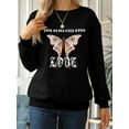 thumbnail image 1 of FIUFY Womens Casual Long Sleeve Sweatshirts Loose Crew Neck Shirt Tops(Multiple Graphic Available), 1 of 4