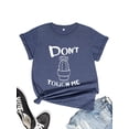 thumbnail image 1 of FIUFY Womens Funny Short Sleeve Graphic Tees Don't Touch Me Summer T-shirts with Cactus, 1 of 6