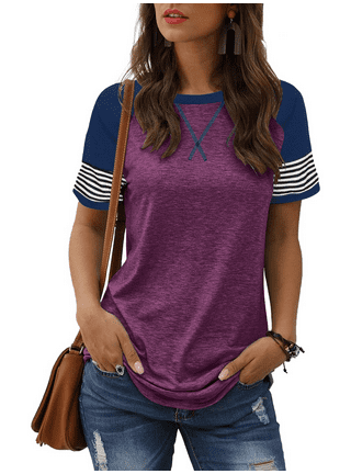 T-Shirts Purple Tops & Juniors Juniors | in